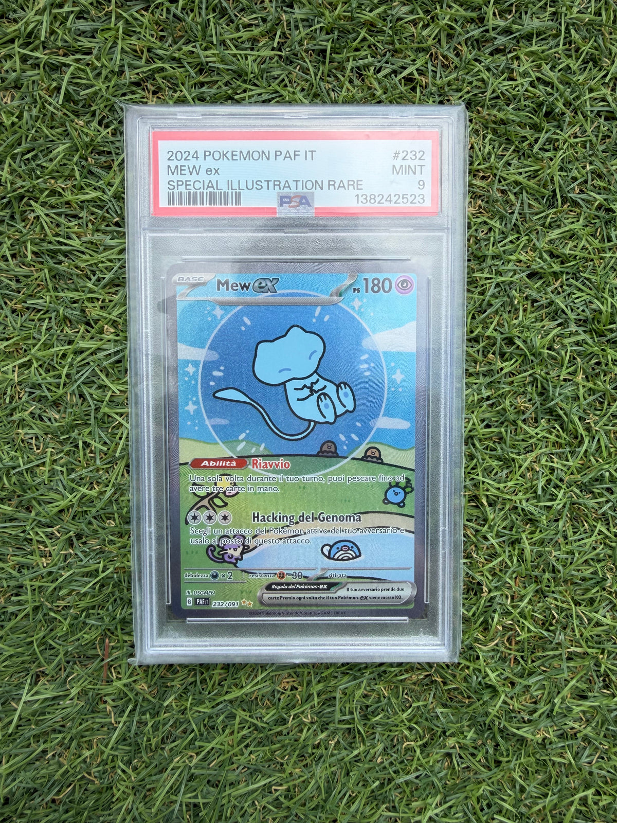 Mew ex 232/091 Special Illustration Rare – PSA 9 – Destino di Paldea – Pokémon ITA
