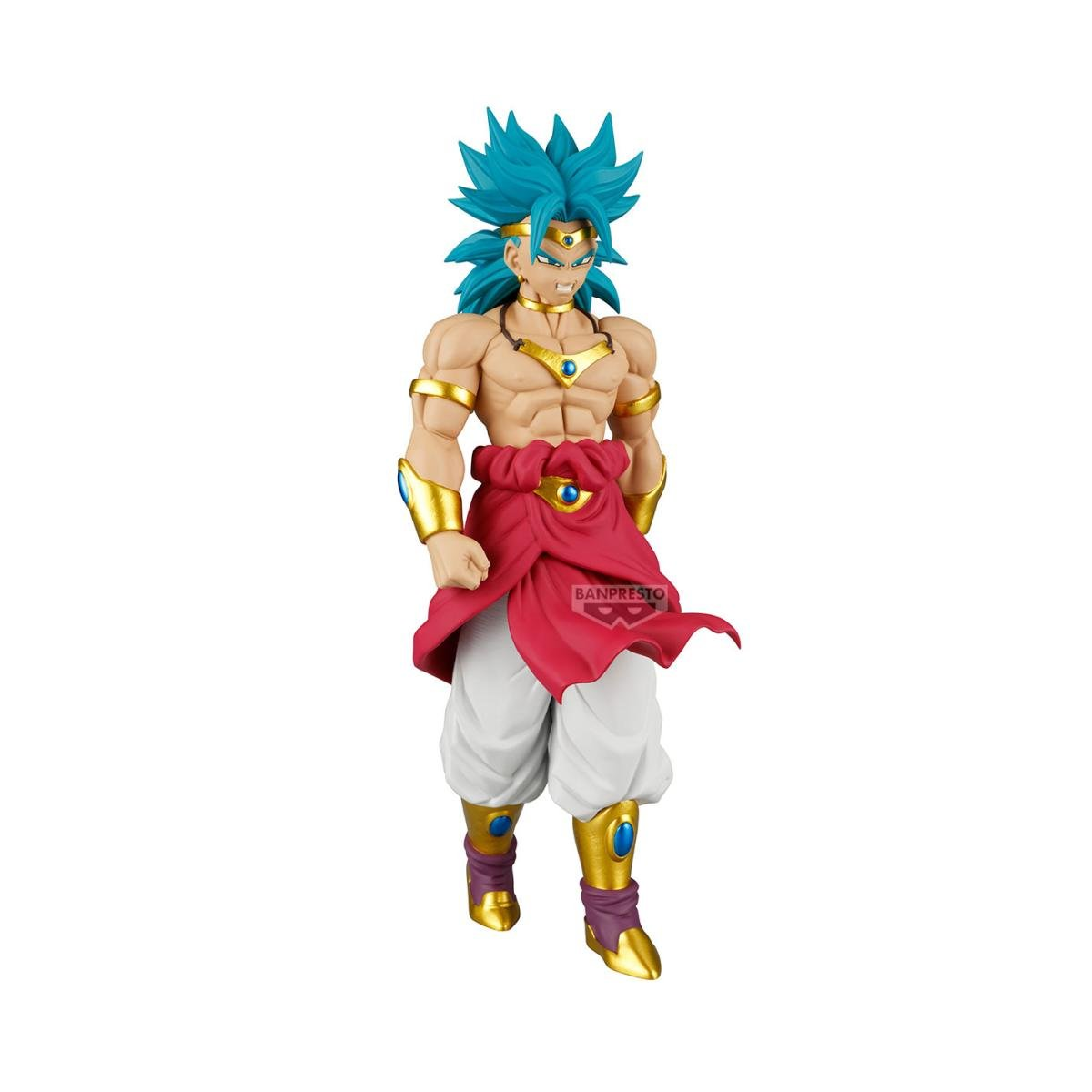 Dragon Ball Z Solid Edge Works Broly Super Saiyan Blue Hair Figure Banpresto Originale