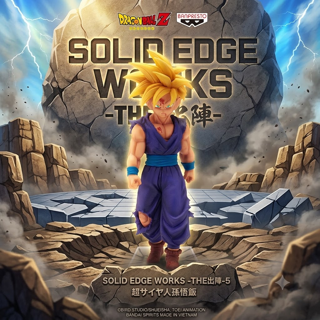 Dragon Ball Z Solid Edge Works The Shutsujin 5 Son Gohan Super Saiyan Figure Banpresto